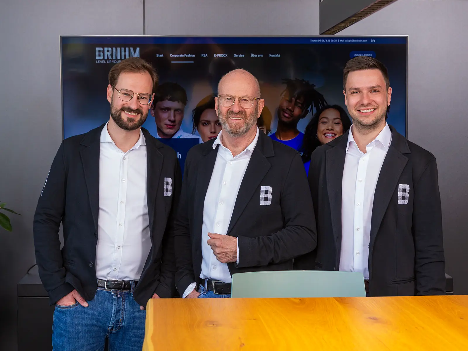 Alte und neue Geschäftsführung. Von links: Marcus Müller, Klaus Müller, Max Schreiber.